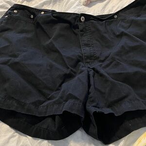 Venezia Black Cotton Shorts